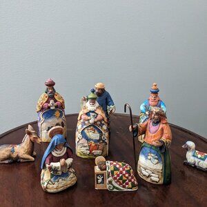 Jim shore Heartwood Creek mini nativity.